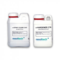 Résine époxy de stratification transparente 1,4 kg