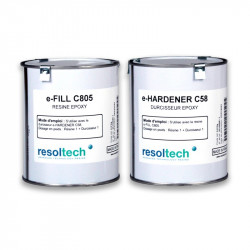 Mastic époxy de rebouchage C805+C58 - 1kg