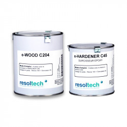 Mastic-colle époxy spécial bois - durcisseur standard C45