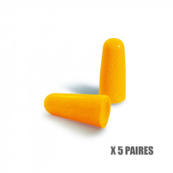 5 paires de bouchon d'oreilles
