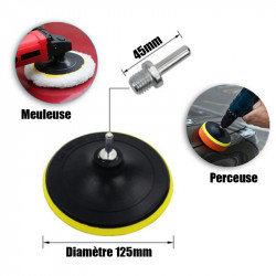 Plateau autogrippant pour perceuse et meuleuse 125 mm