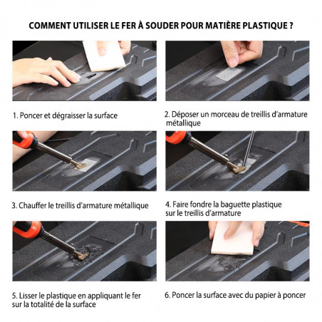 Fer à souder pour réparation plastique 2 positions 100W